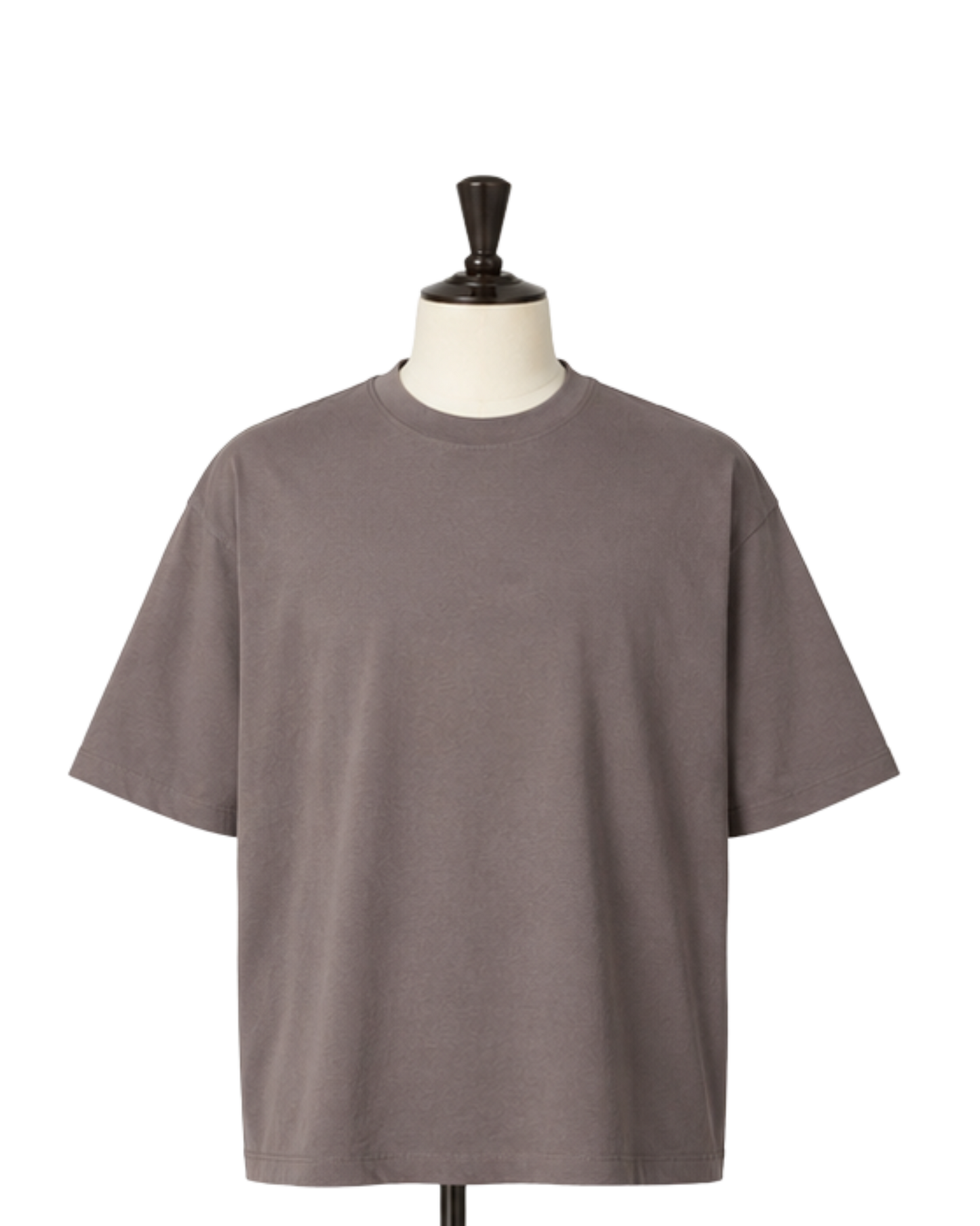 T-shirt Oversized Uomo Grigio Tortora "Il Dandy Metropolitano" con Grafica Barcode
