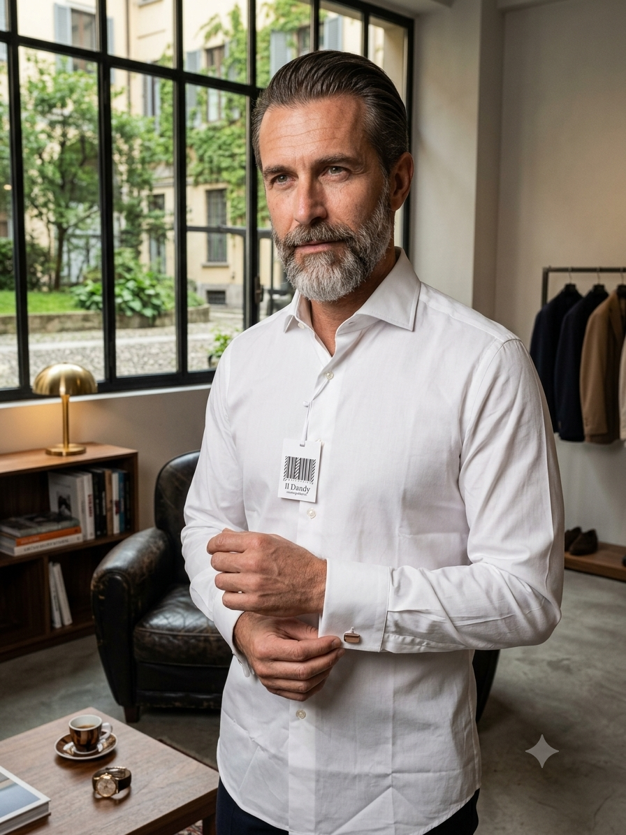 Camicia Uomo Bianca Slim-Fit | Made in Italy