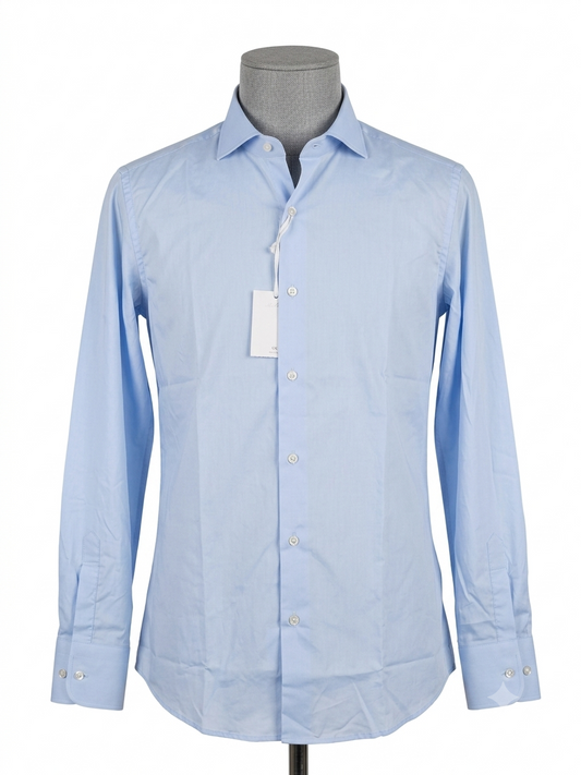 Camicia Uomo Azzurra Slim-Fit | Made in Italy