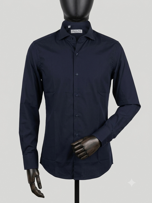 Camicia Uomo Nero Slim-Fit | Made in Italy
