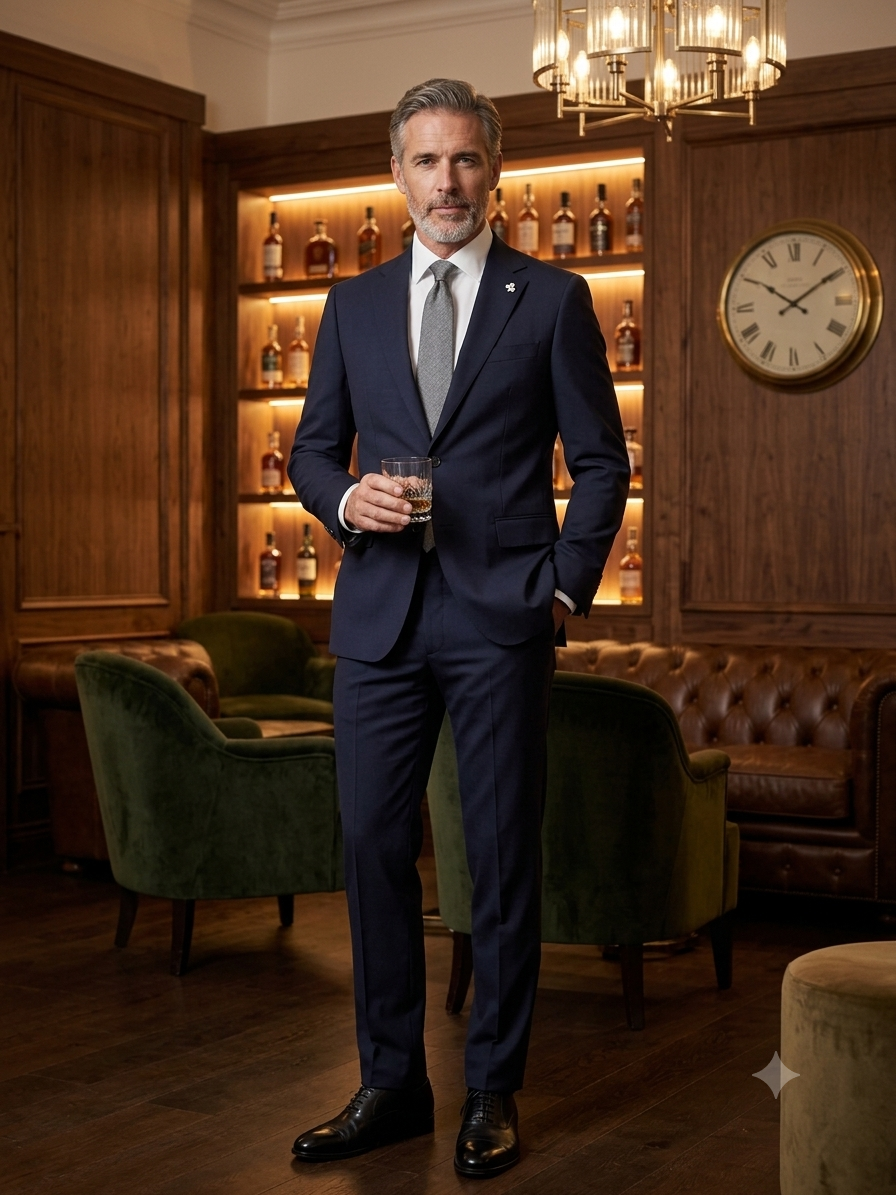 Abito Sartoriale Uomo Blu Notte – Il Classico Senza Tempo