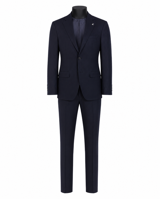 Abito Uomo Blu Diplomatico Monopetto – Sartoria Italiana